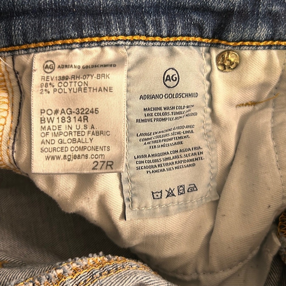 AG Adriano Goldschmied Super Skinny‎ Jeans Blue 27R - Picture 9 of 14